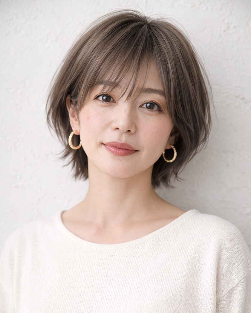 まばら白髪対策おしゃれ染めで白髪ぼかし白髪染めには白髪を染めるために茶色味が入っているため、どうして…