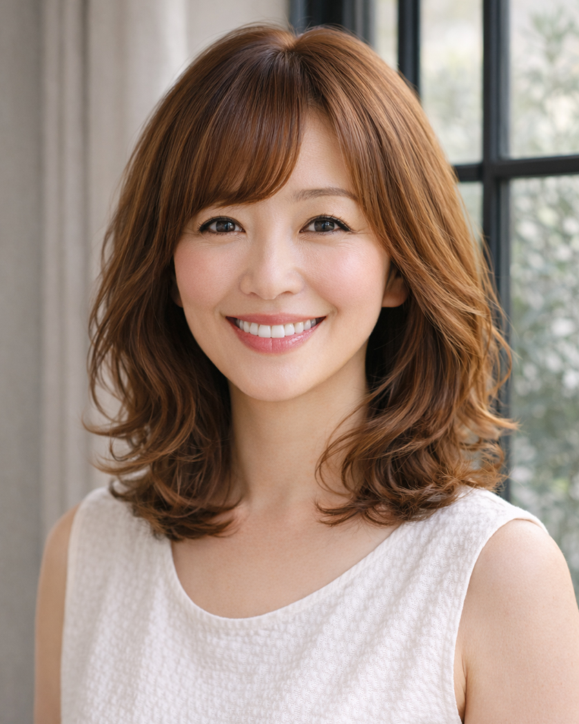 Type2 おしゃれ染めで白髪ぼかし（白髪カバー） ヘアスタイル 4