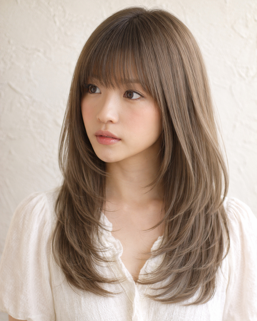 Type5 白髪率70%以上又はブリーチ使用で白髪ぼかし ヘアスタイル 2