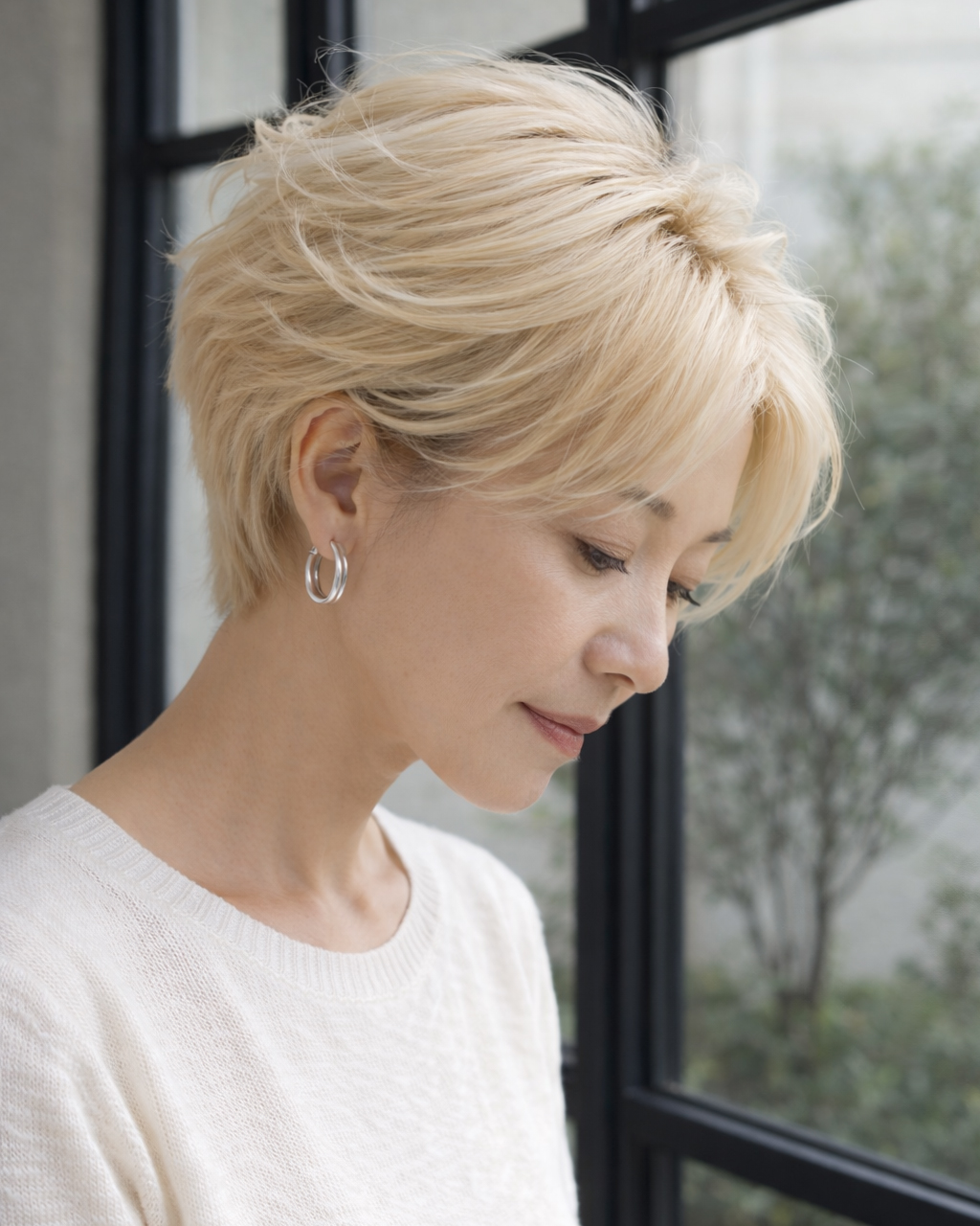 Type5 白髪率70%以上又はブリーチ使用で白髪ぼかし ヘアスタイル 3