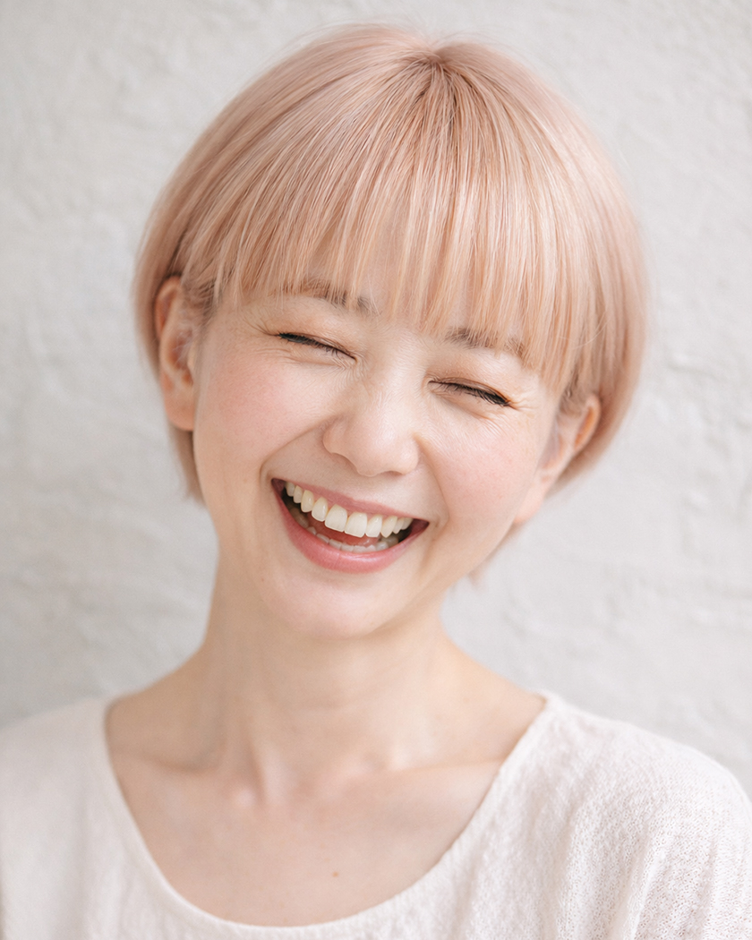 Type5 白髪率70%以上又はブリーチ使用で白髪ぼかし ヘアスタイル 5