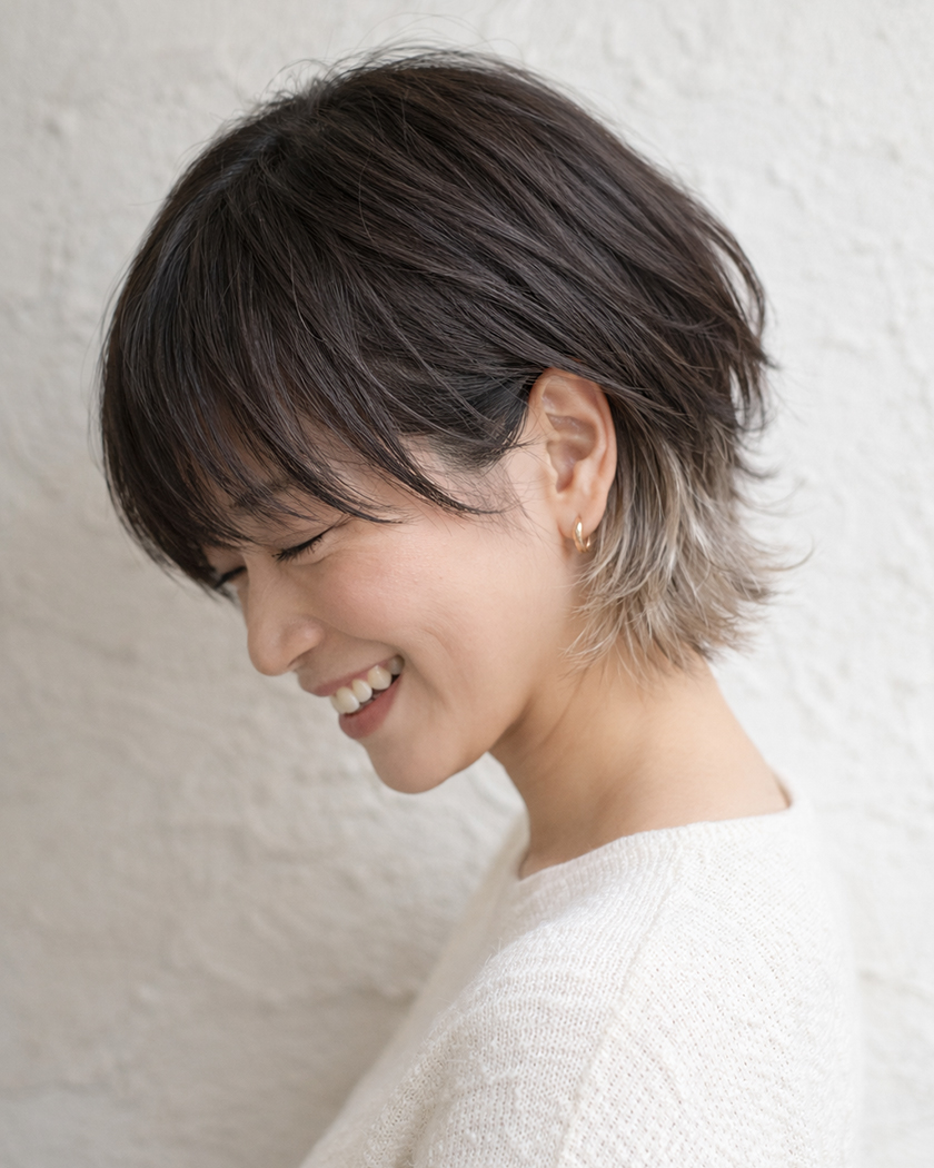 エンドカラー裾カラー髪の毛先だけベースカラーとは異なる色を入れるデザィンカラー。飽きたら切ってリセッ…